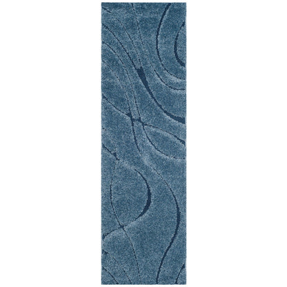Tapis SAFAVIEH Florida Shag Staka Abstract Waves de 3 cm d'épaisseur