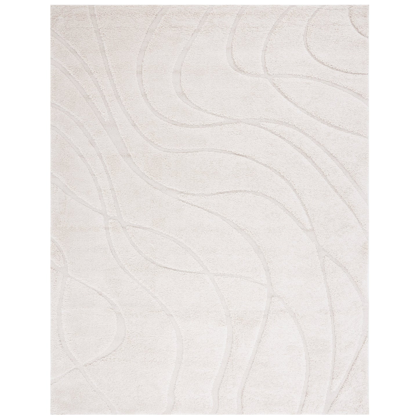 Tapis SAFAVIEH Florida Shag Staka Abstract Waves de 3 cm d'épaisseur