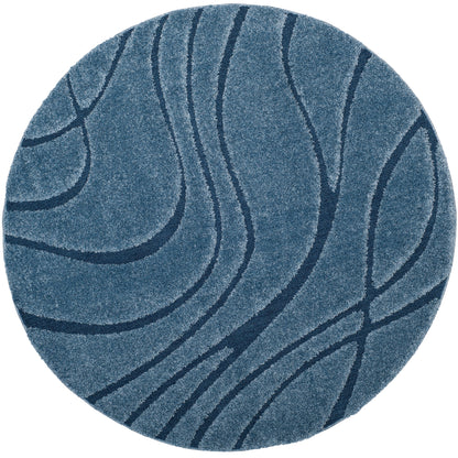 Tapis SAFAVIEH Florida Shag Staka Abstract Waves de 3 cm d'épaisseur