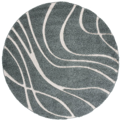 Tapis SAFAVIEH Florida Shag Staka Abstract Waves de 3 cm d'épaisseur