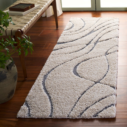 Tapis SAFAVIEH Florida Shag Staka Abstract Waves de 3 cm d'épaisseur