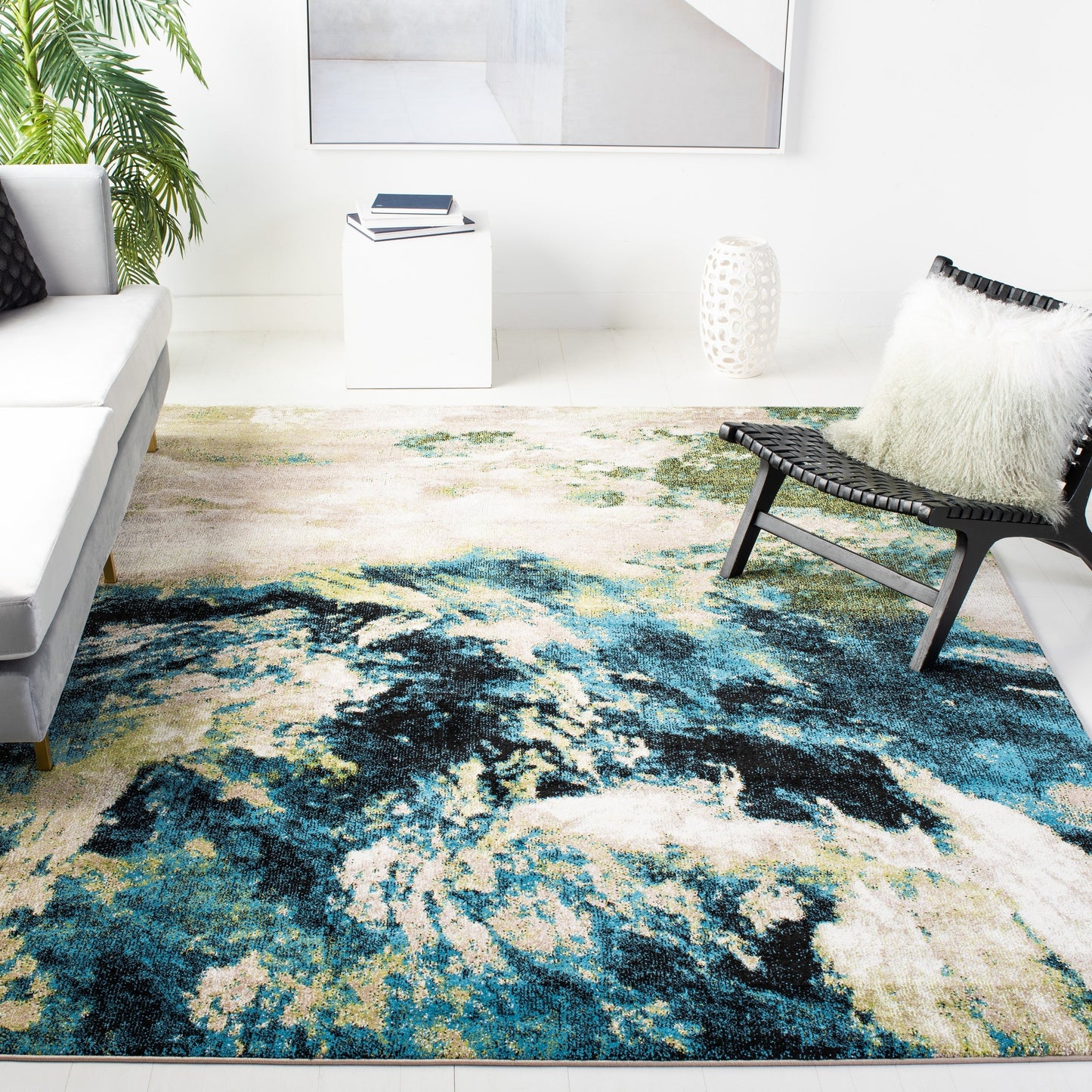 Tapis abstrait moderne SAFAVIEH Glacier Beno