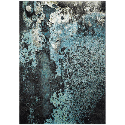 Tapis abstrait moderne aquarelle miel glacier SAFAVIEH