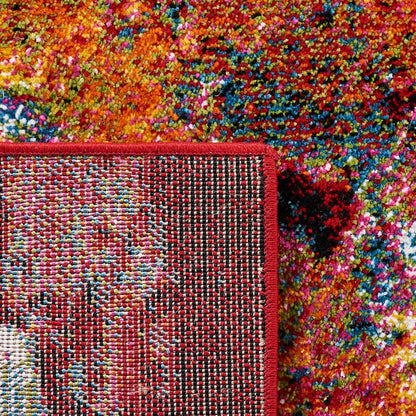 Tapis abstrait moderne aquarelle miel glacier SAFAVIEH