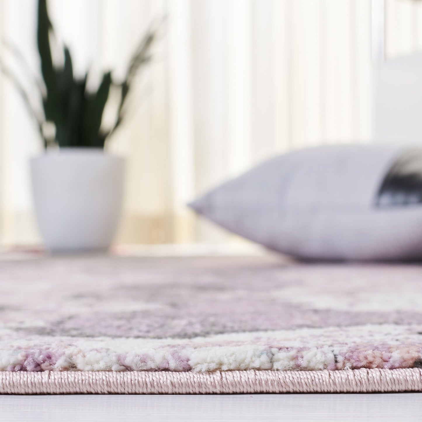 Tapis abstrait moderne aquarelle miel glacier SAFAVIEH