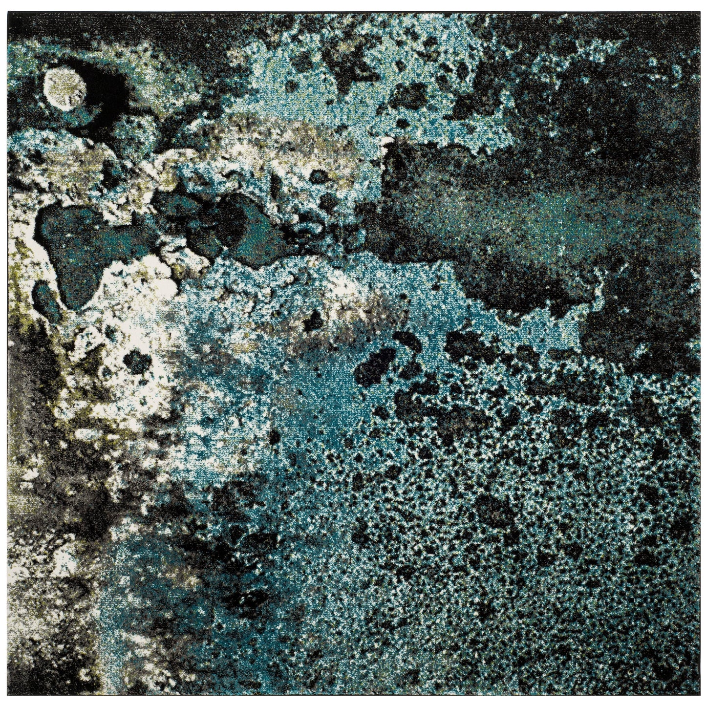 Tapis abstrait moderne aquarelle miel glacier SAFAVIEH