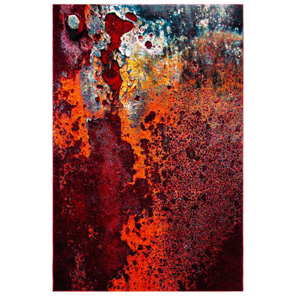 Tapis abstrait moderne aquarelle miel glacier SAFAVIEH