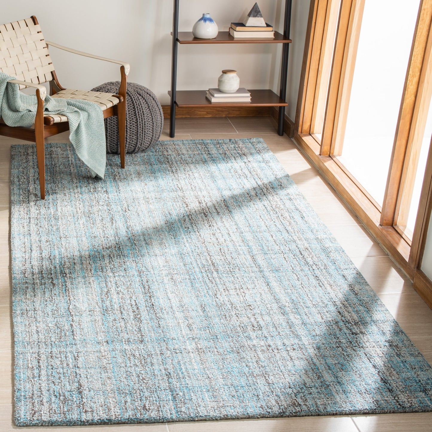 Tapis moderne en viscose SAFAVIEH fait main, motif abstrait corail