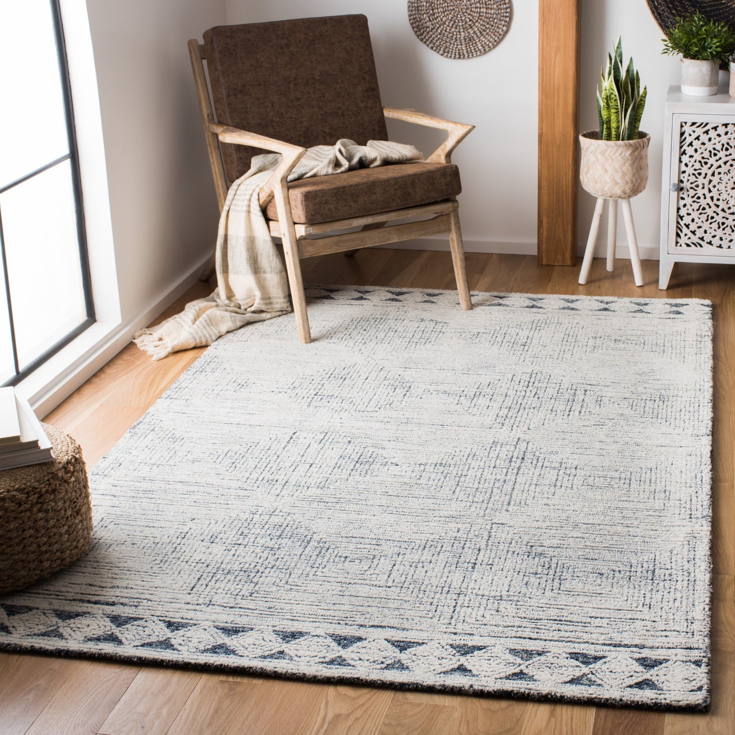 Tapis moderne en laine abstrait fait main SAFAVIEH Rachel