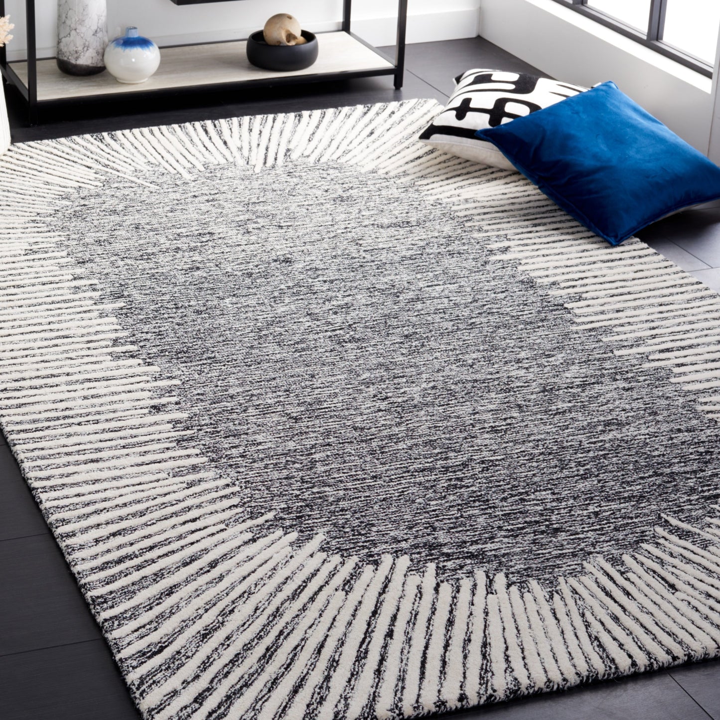 Tapis moderne en laine Sofoula abstrait fait main SAFAVIEH