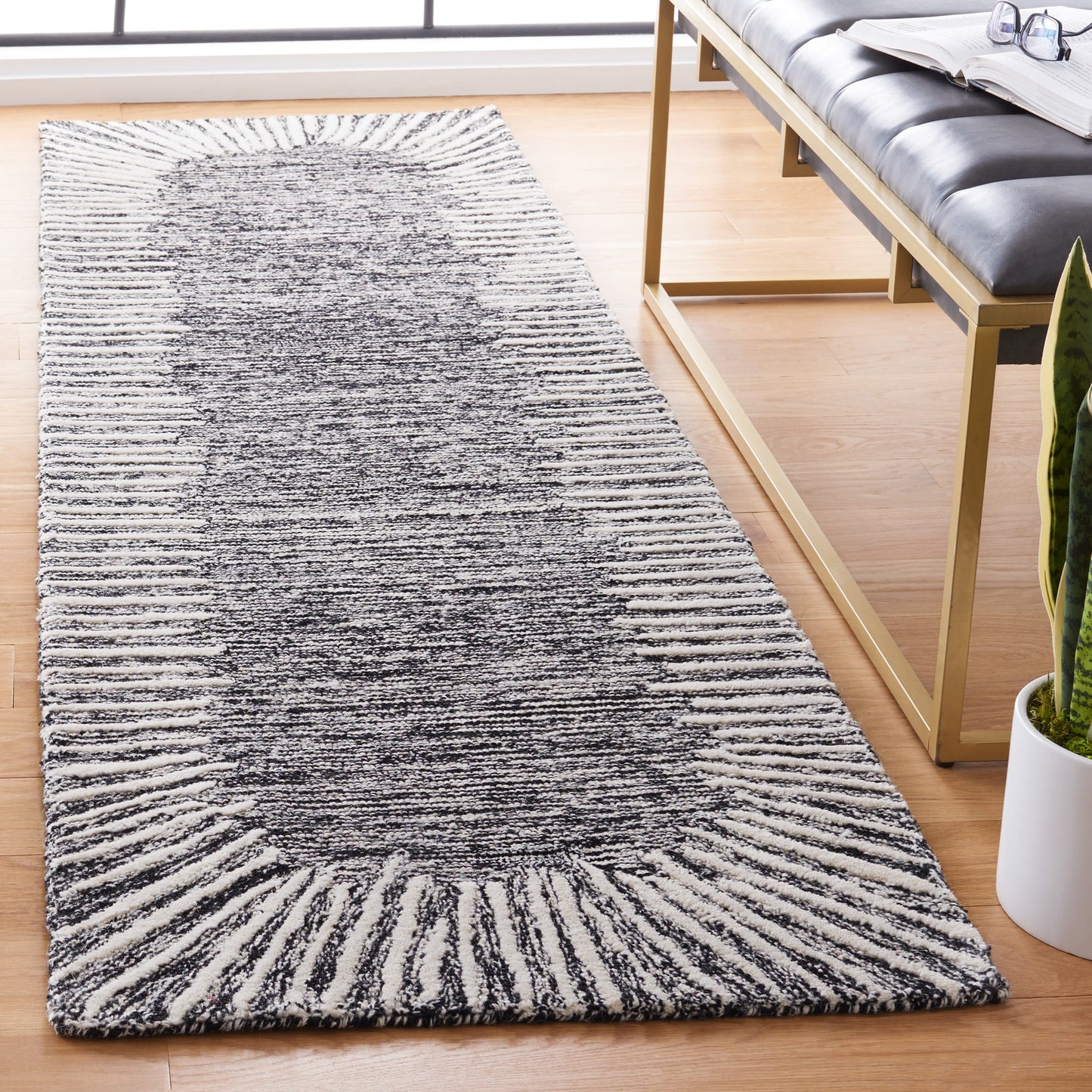Tapis moderne en laine Sofoula abstrait fait main SAFAVIEH