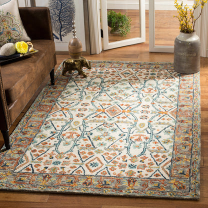 Tapis tribal bohème en laine Aspen Elerte fait main SAFAVIEH
