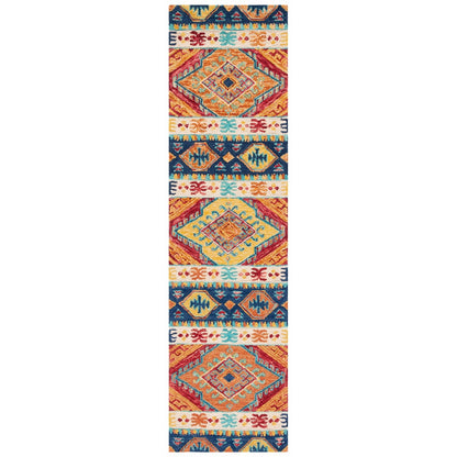 SAFAVIEH Tapis tribal en laine Aspen Geesche Boho fait à la main