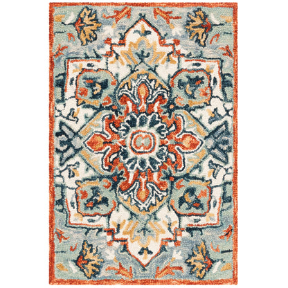 Tapis médaillon bohème en laine Aspen Hagar fait main SAFAVIEH