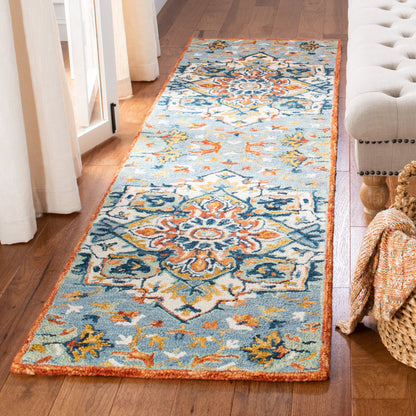 Tapis médaillon bohème en laine Aspen Hagar fait main SAFAVIEH