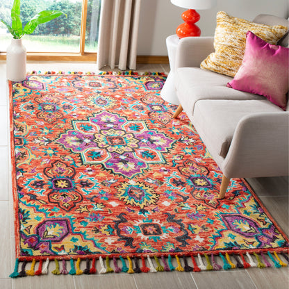 Tapis médaillon en laine tribale bohème Aspen Irmingard fait main SAFAVIEH