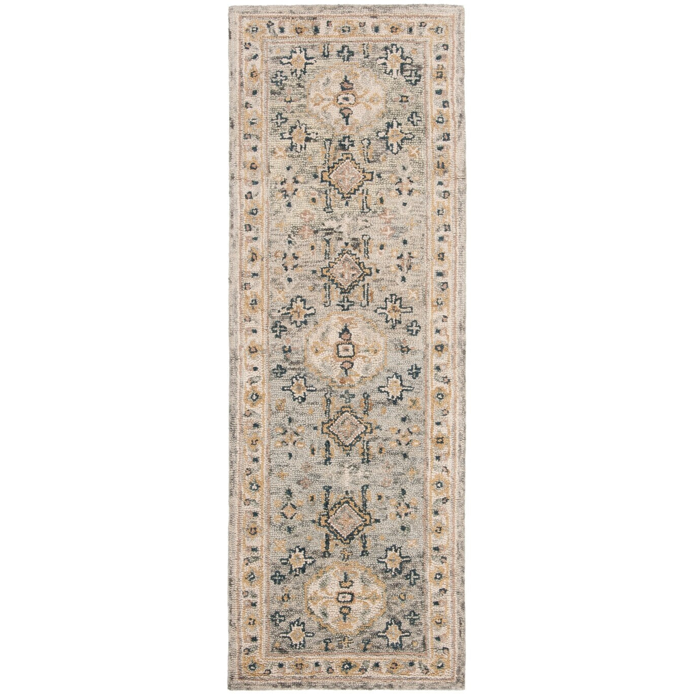 Tapis tribal bohème en laine Aspen Kerstin fait main SAFAVIEH