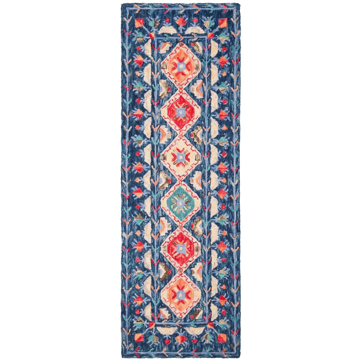 Tapis tribal en laine Aspen Kuang Boho fait main SAFAVIEH