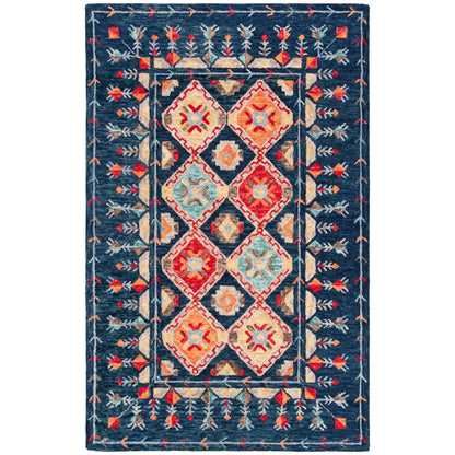 Tapis tribal en laine Aspen Kuang Boho fait main SAFAVIEH