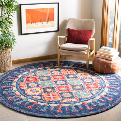 Tapis tribal en laine Aspen Kuang Boho fait main SAFAVIEH