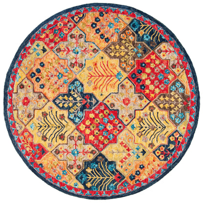 Tapis tribal bohème en laine Aspen Reemtdine fait main SAFAVIEH