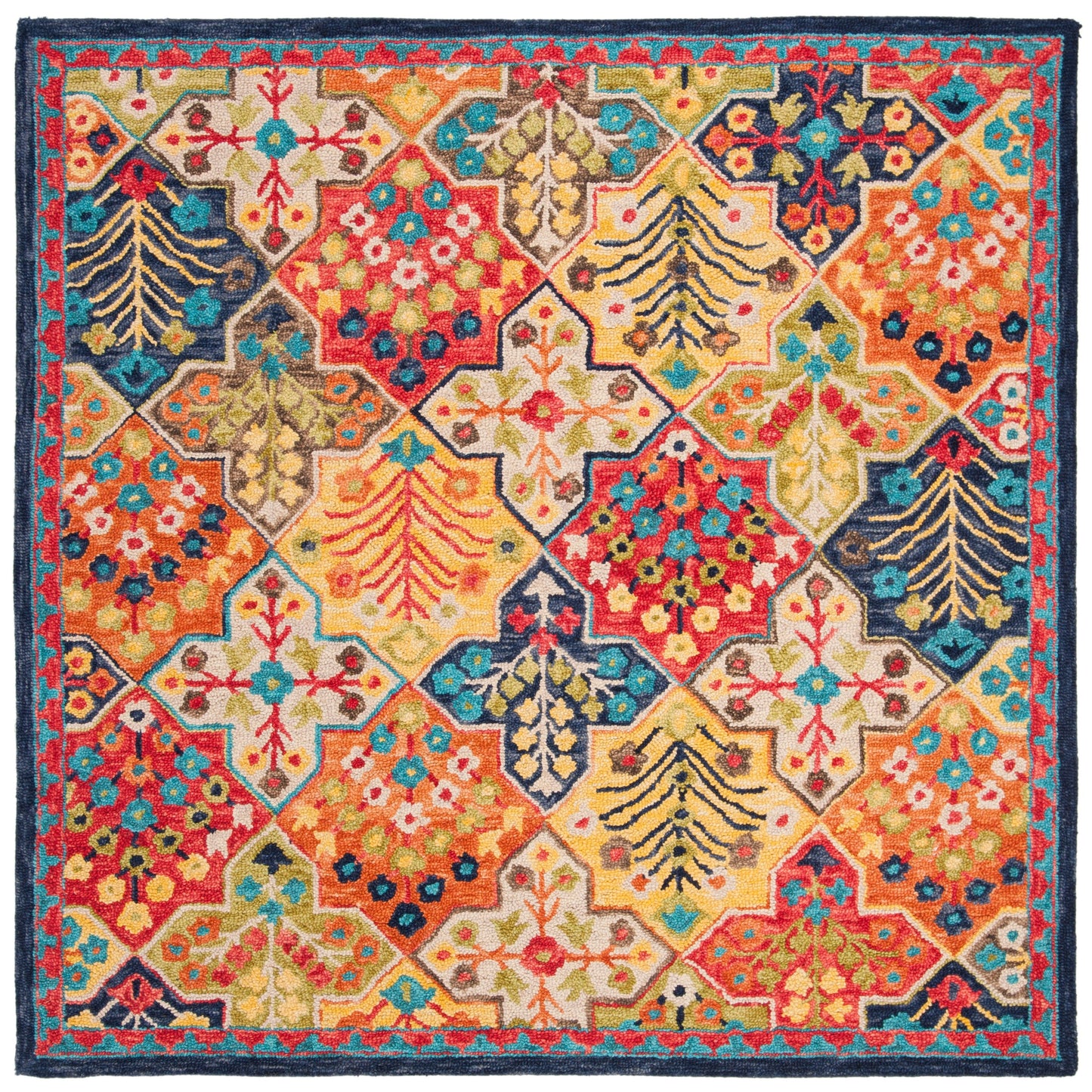 Tapis tribal bohème en laine Aspen Reemtdine fait main SAFAVIEH