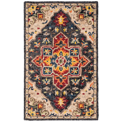 Tapis tribal bohème en laine Aspen Rosmarie fait main SAFAVIEH