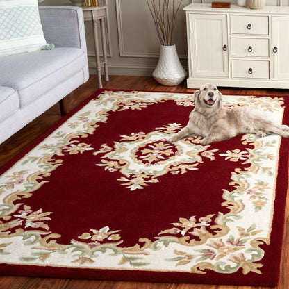 Tapis traditionnel en laine Aubusson Hale fait main SAFAVIEH.