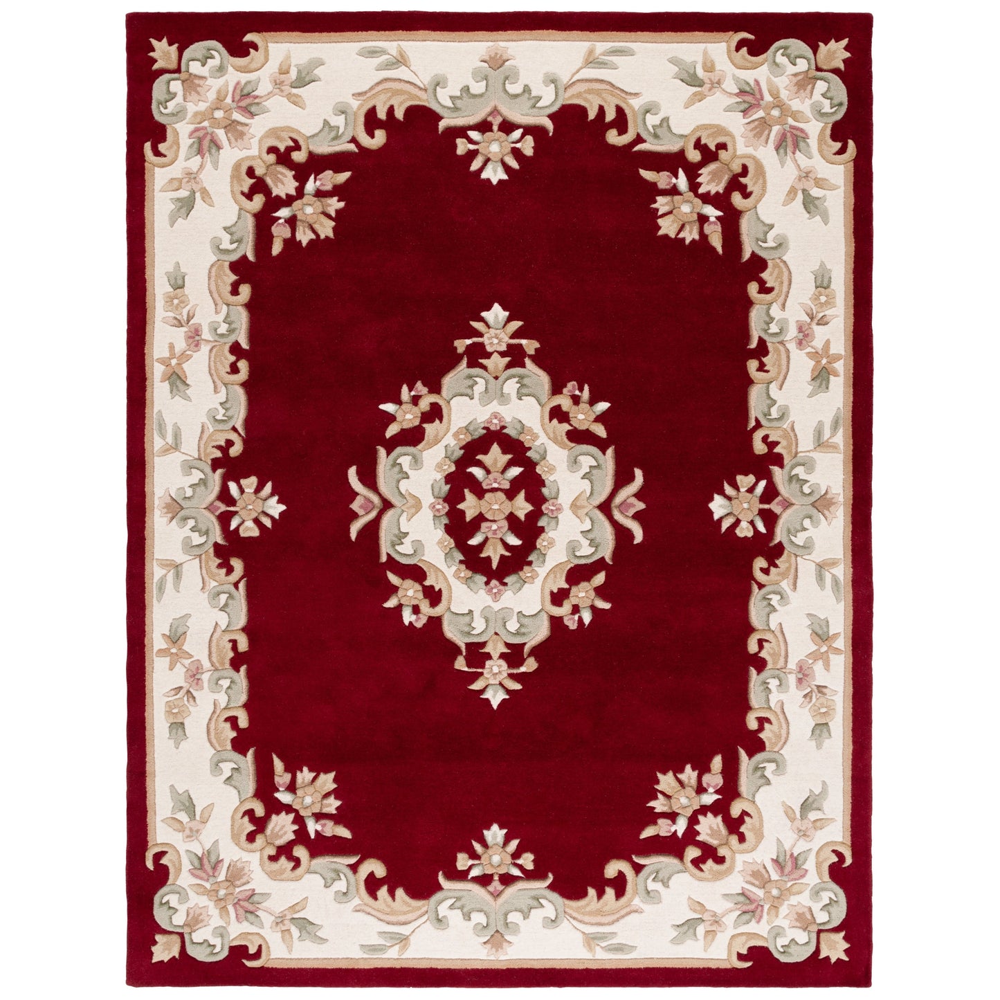 Tapis traditionnel en laine Aubusson Hale fait main SAFAVIEH.