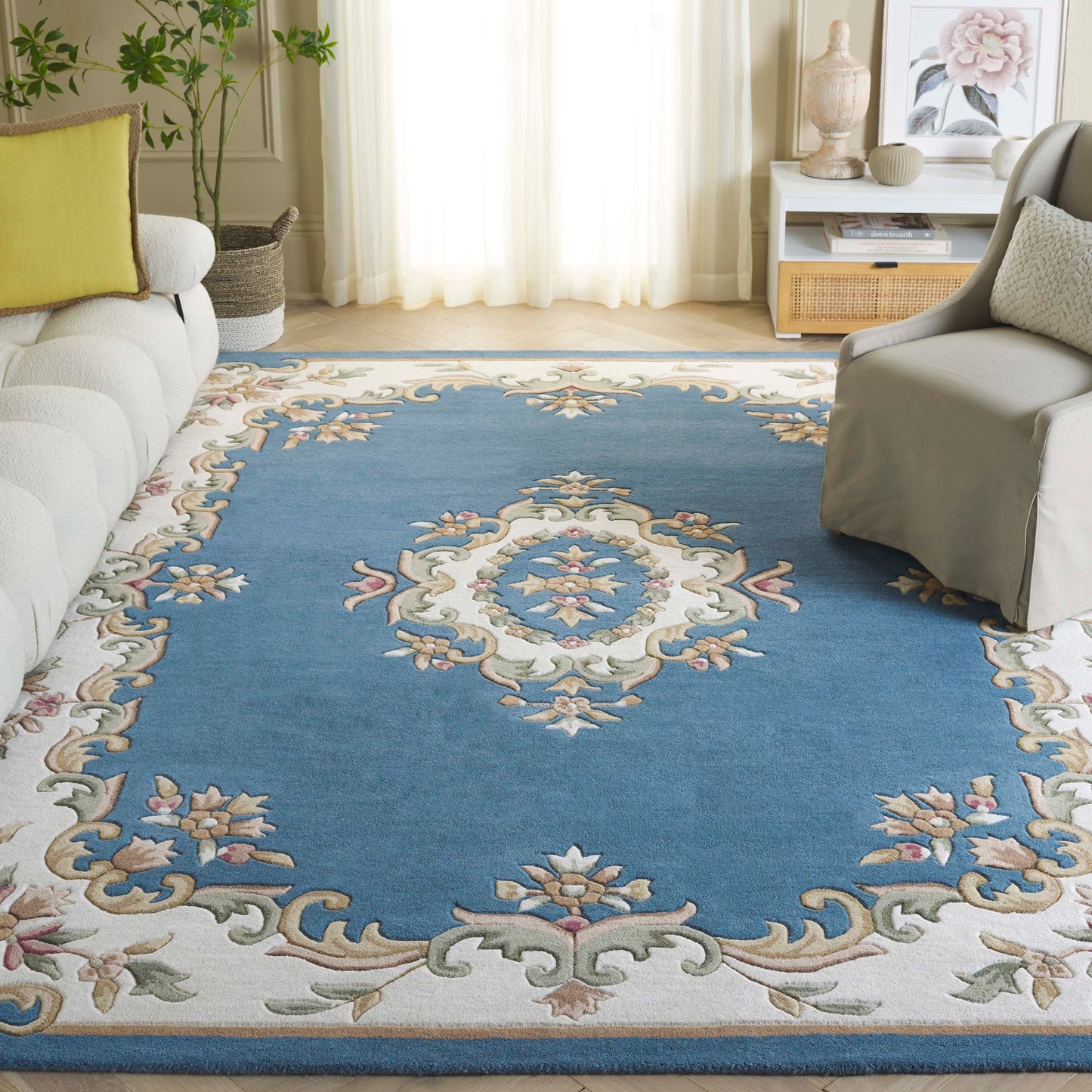 Tapis traditionnel en laine Aubusson Hale fait main SAFAVIEH.