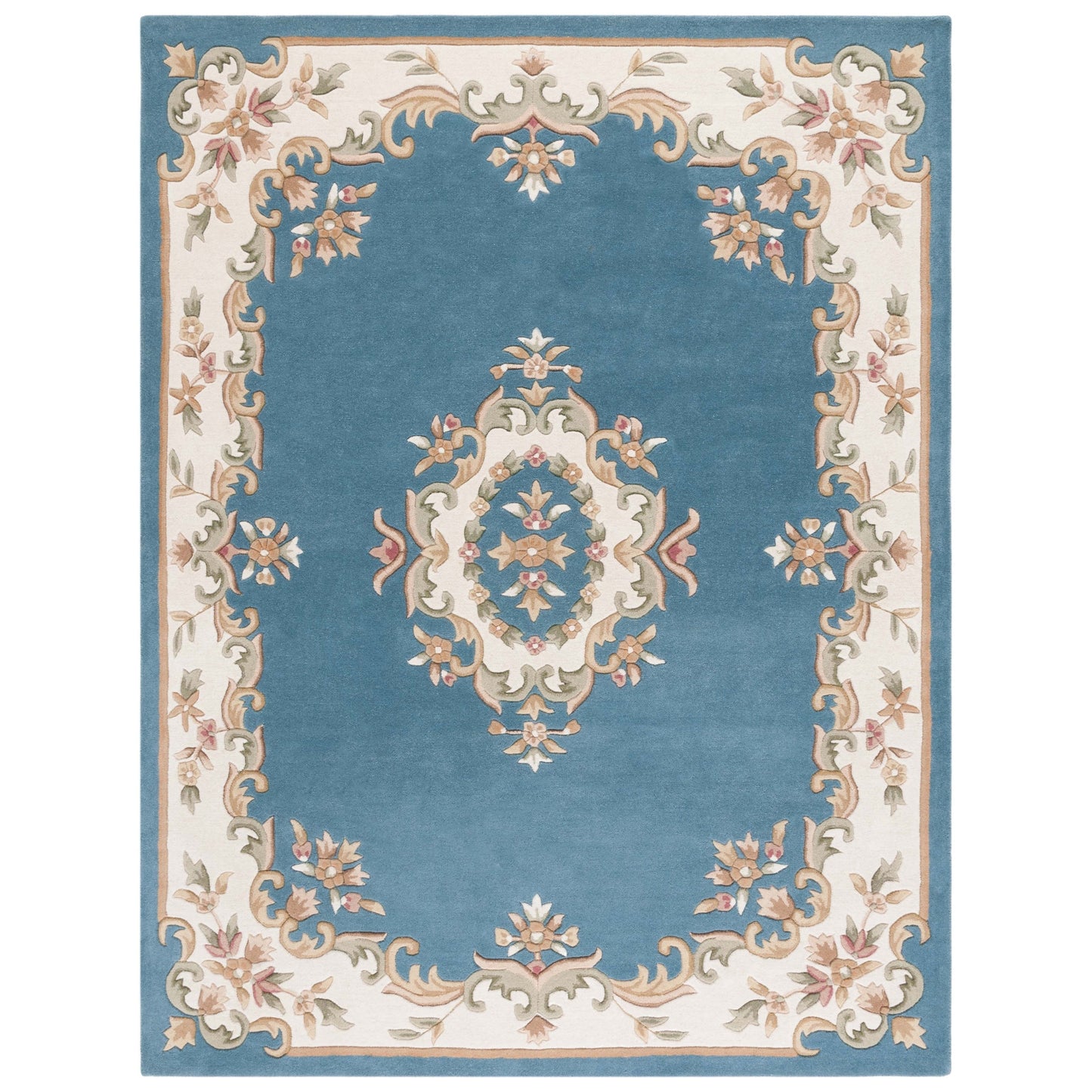Tapis traditionnel en laine Aubusson Hale fait main SAFAVIEH.