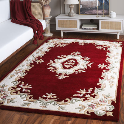 Tapis traditionnel en laine Aubusson Hale fait main SAFAVIEH.