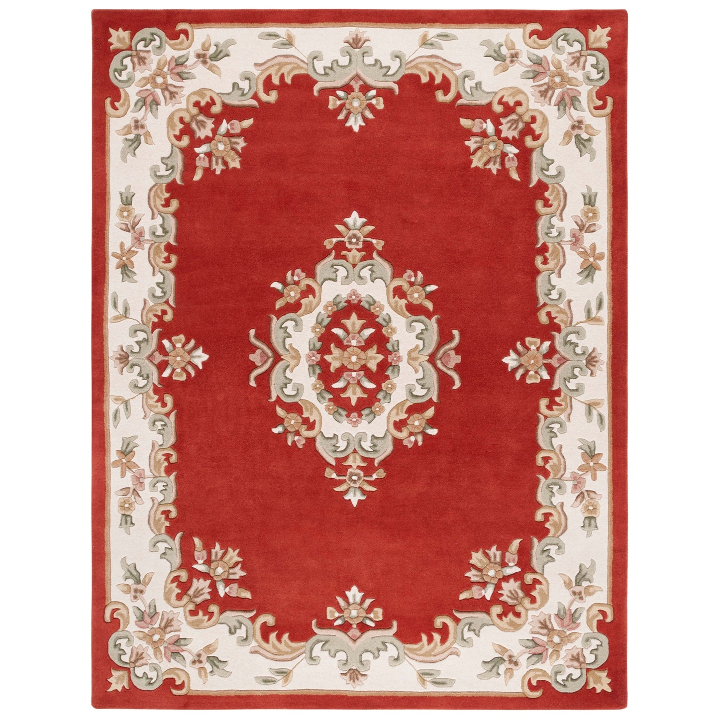 Tapis traditionnel en laine Aubusson Hale fait main SAFAVIEH.