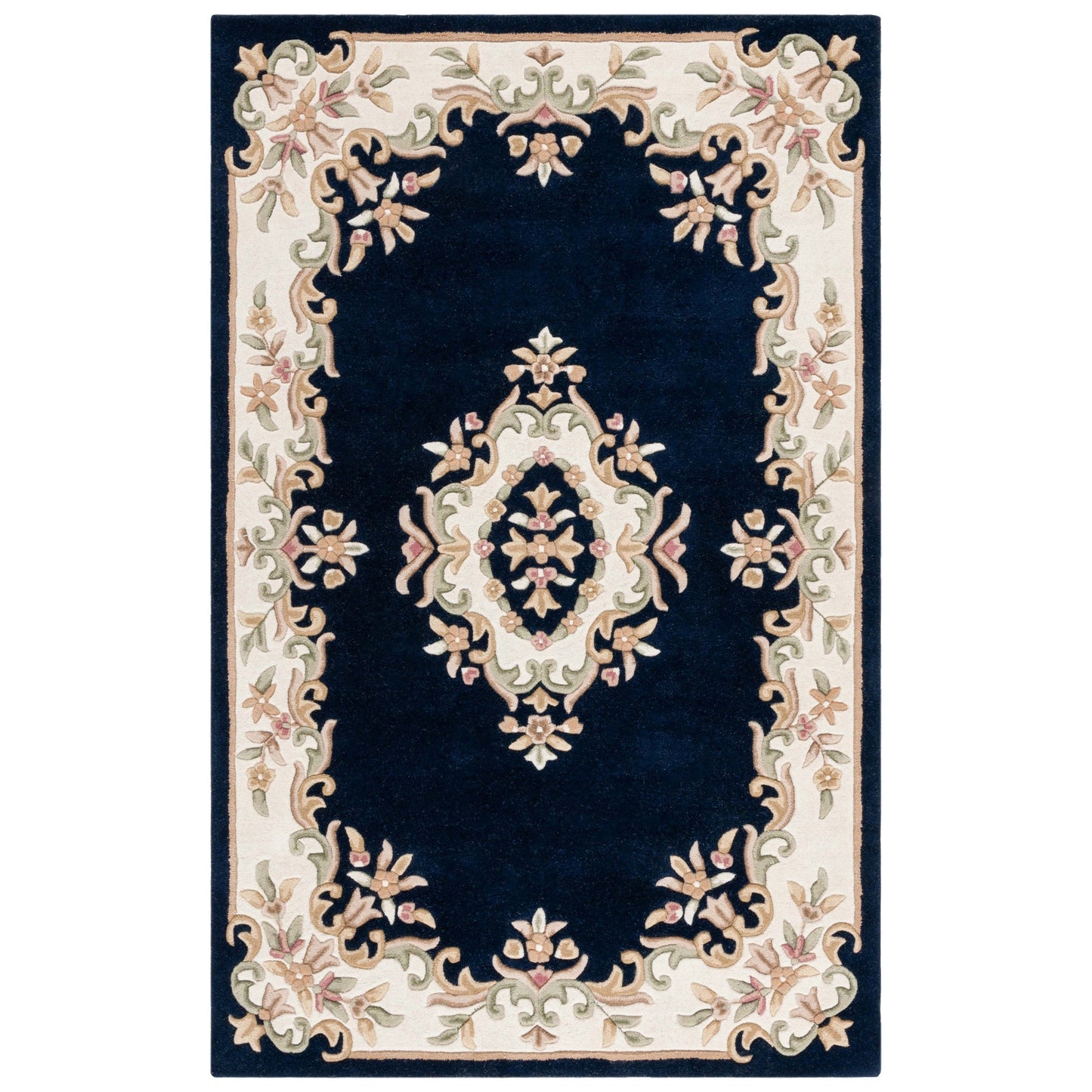 Tapis traditionnel en laine Aubusson Hale fait main SAFAVIEH.