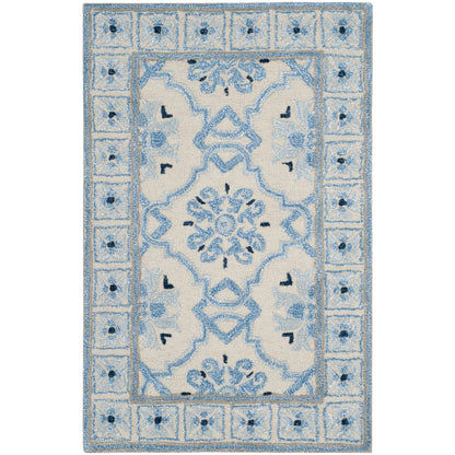 Tapis en laine floral moderne fait main Bella Rodica de SAFAVIEH