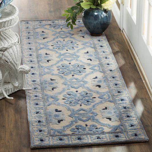 Tapis en laine floral moderne fait main Bella Rodica de SAFAVIEH