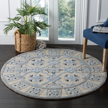 Tapis en laine floral moderne fait main Bella Rodica de SAFAVIEH