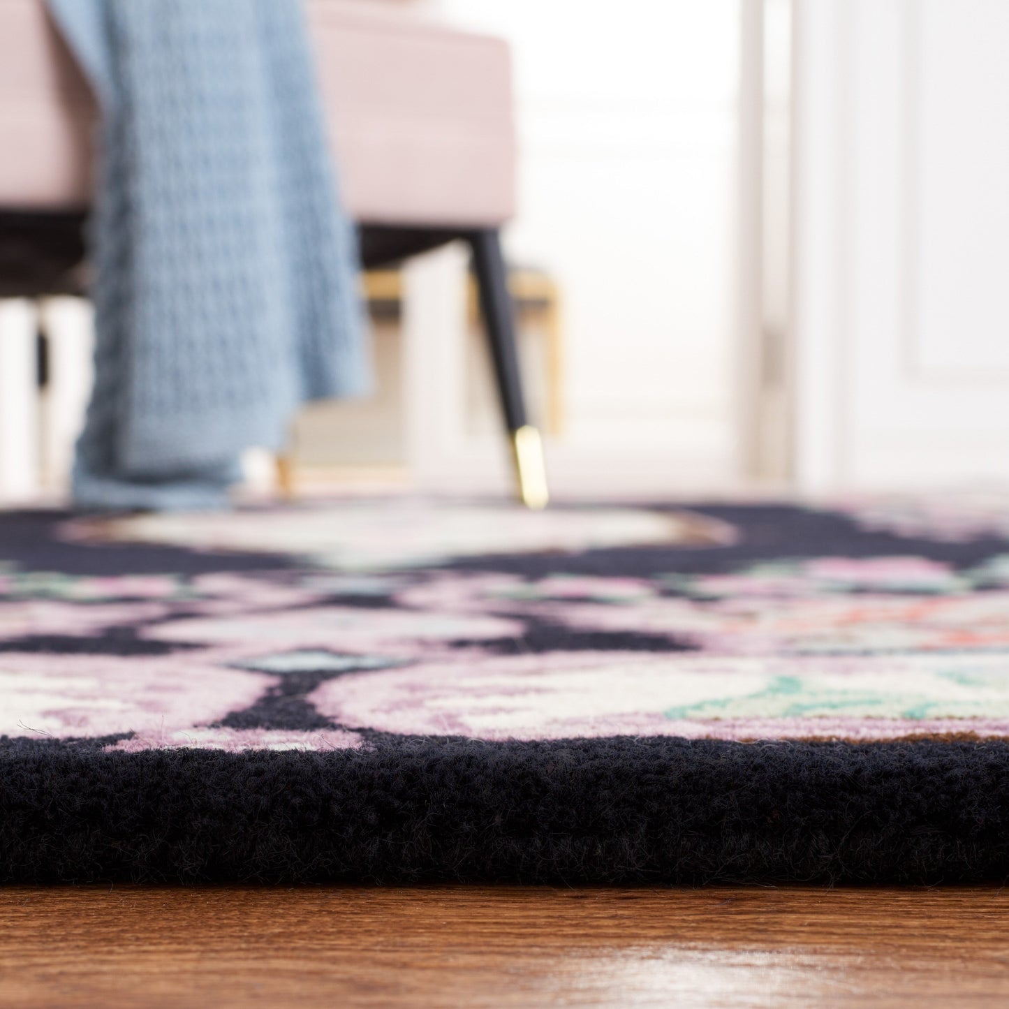 Tapis médaillon oriental en laine fait main Bellagio Tatevik de SAFAVIEH
