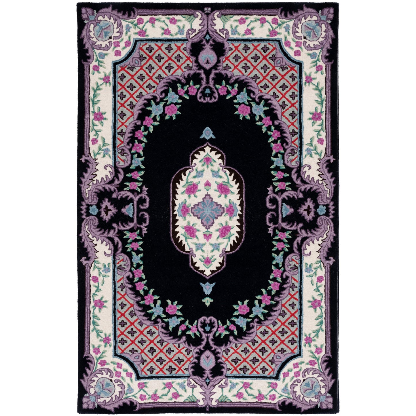 Tapis médaillon oriental en laine fait main Bellagio Tatevik de SAFAVIEH
