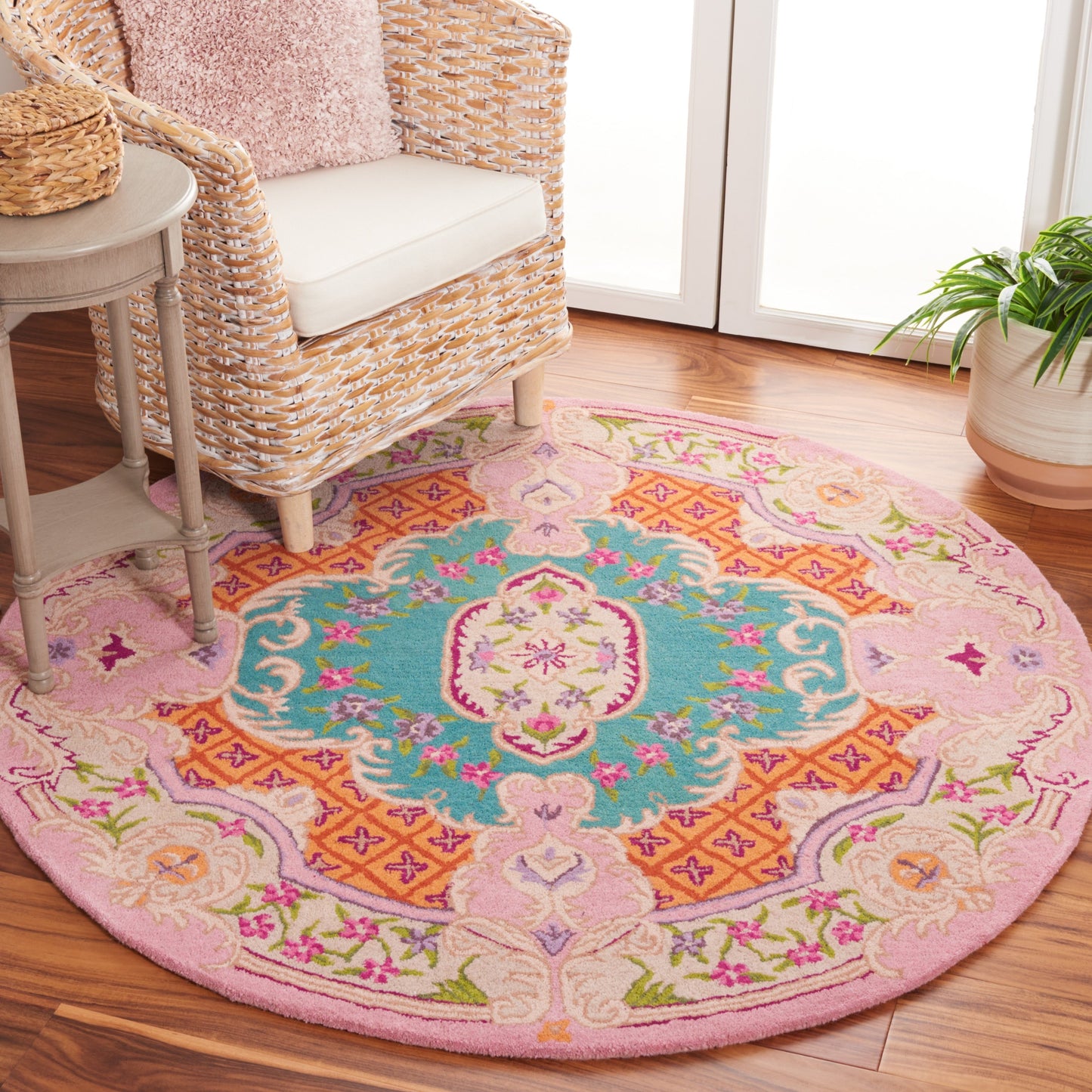 Tapis médaillon oriental en laine fait main Bellagio Tatevik de SAFAVIEH