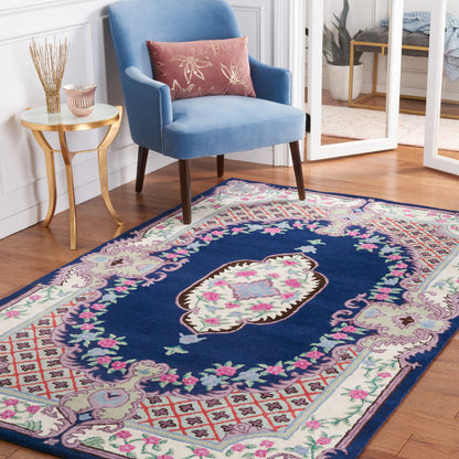 Tapis médaillon oriental en laine fait main Bellagio Tatevik de SAFAVIEH