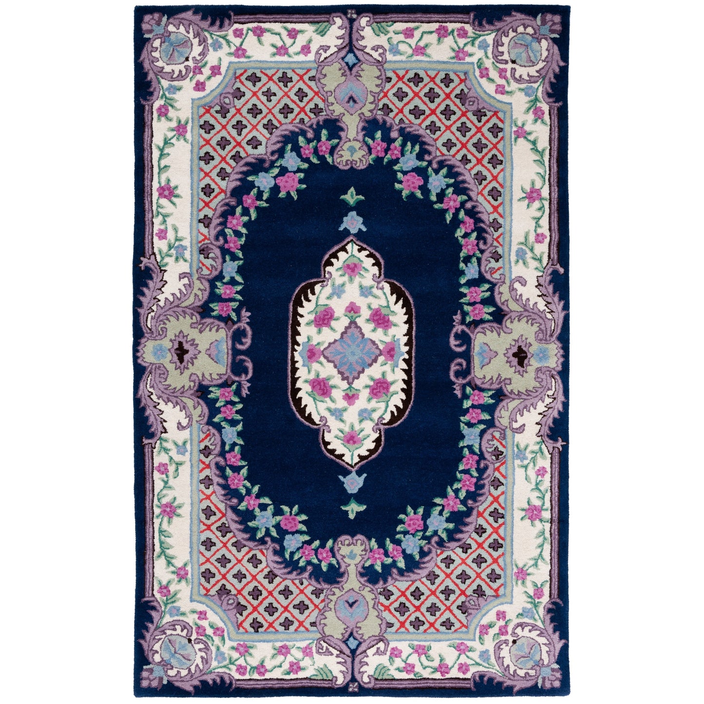 Tapis médaillon oriental en laine fait main Bellagio Tatevik de SAFAVIEH