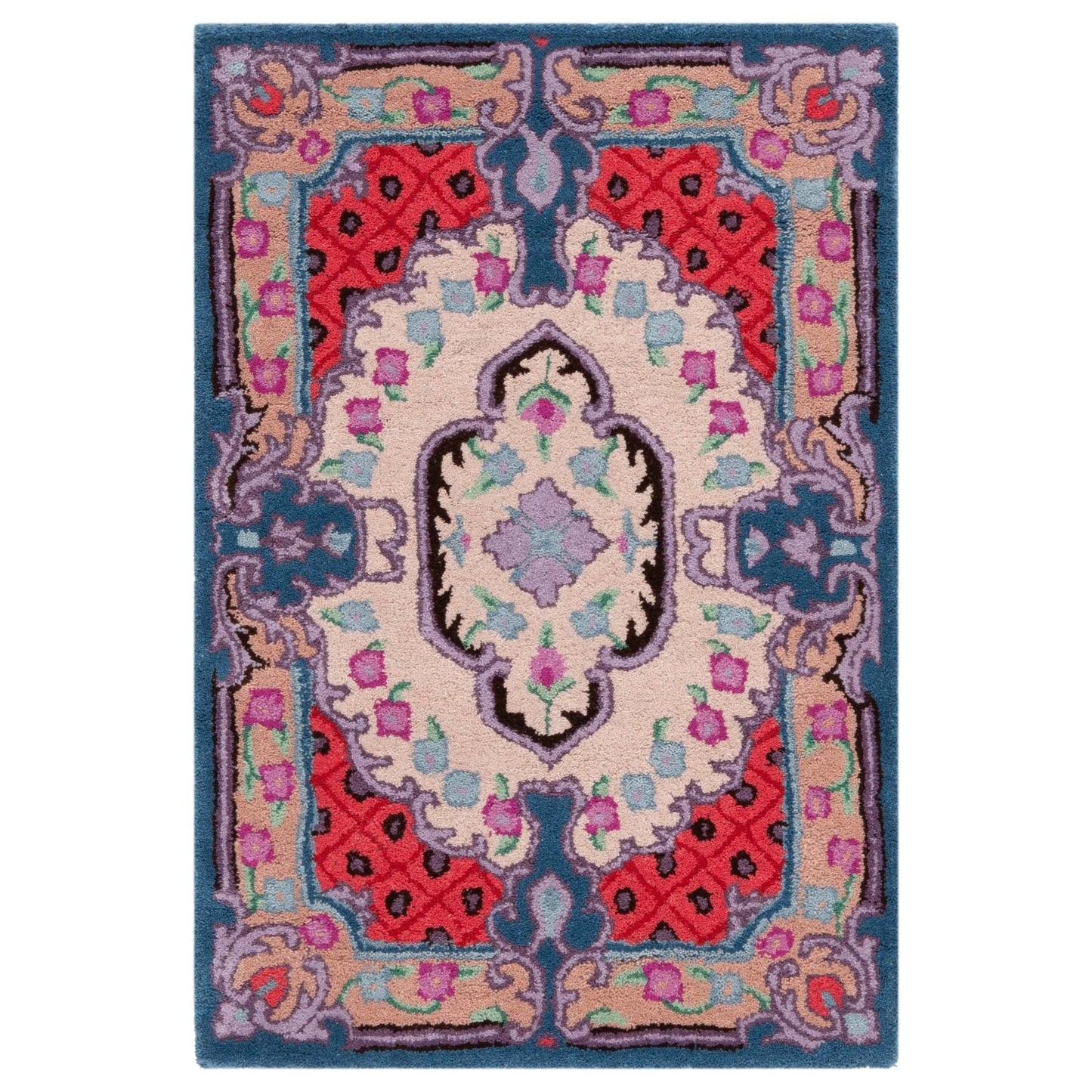 Tapis médaillon oriental en laine fait main Bellagio Tatevik de SAFAVIEH
