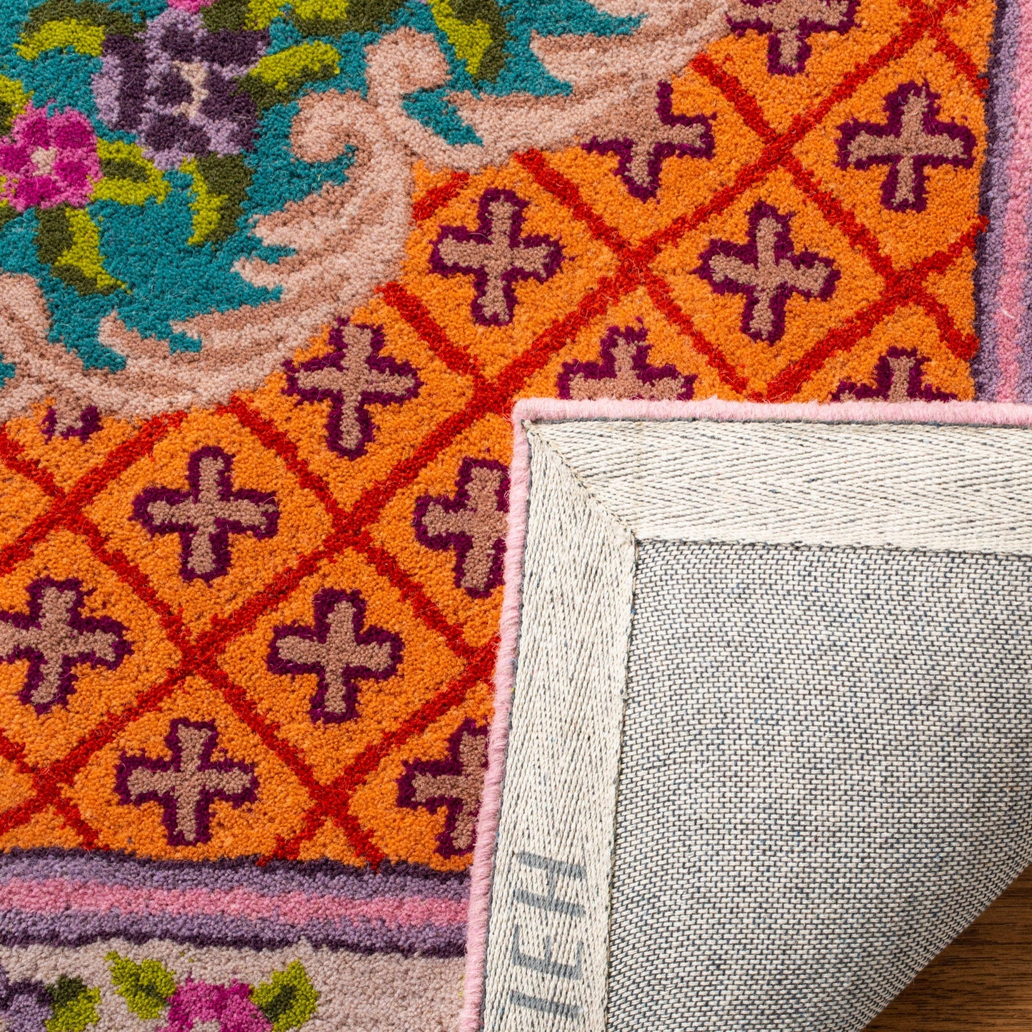 Tapis médaillon oriental en laine fait main Bellagio Tatevik de SAFAVIEH