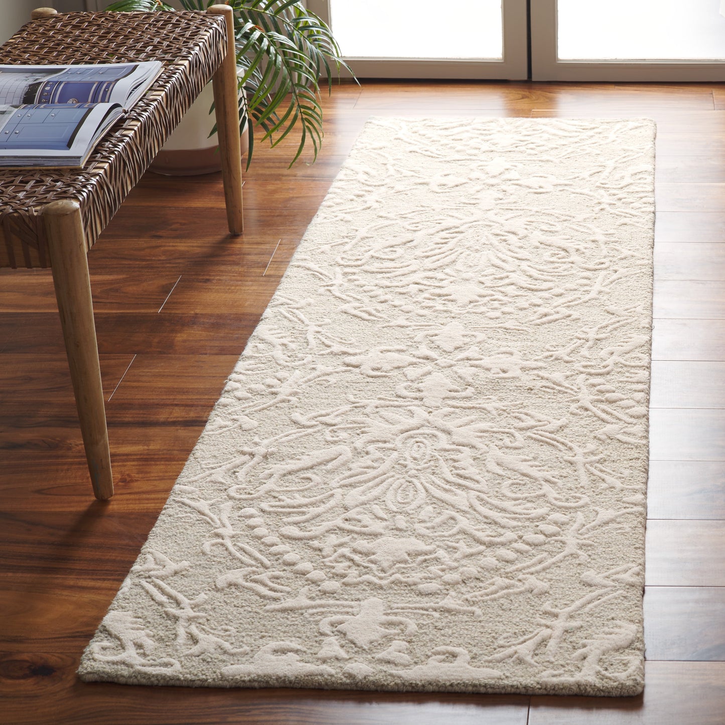 Tapis moderne en laine florale fait main SAFAVIEH Blossom Ambroisine