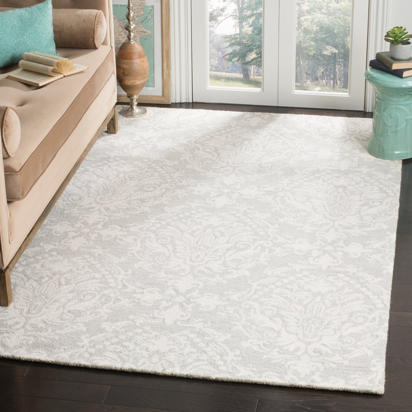 Tapis moderne en laine florale fait main SAFAVIEH Blossom Ambroisine