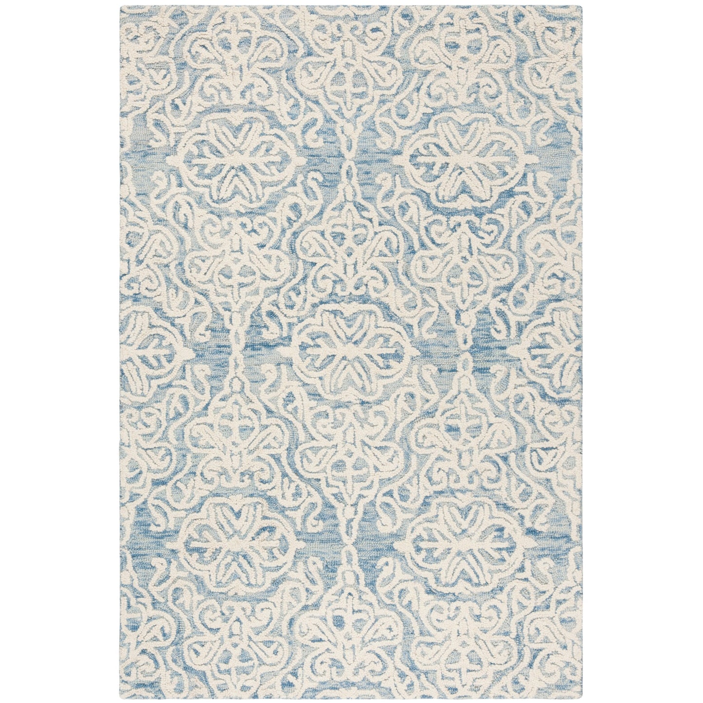Tapis en laine moderne à motif floral SAFAVIEH fait main Blossom Cateluta