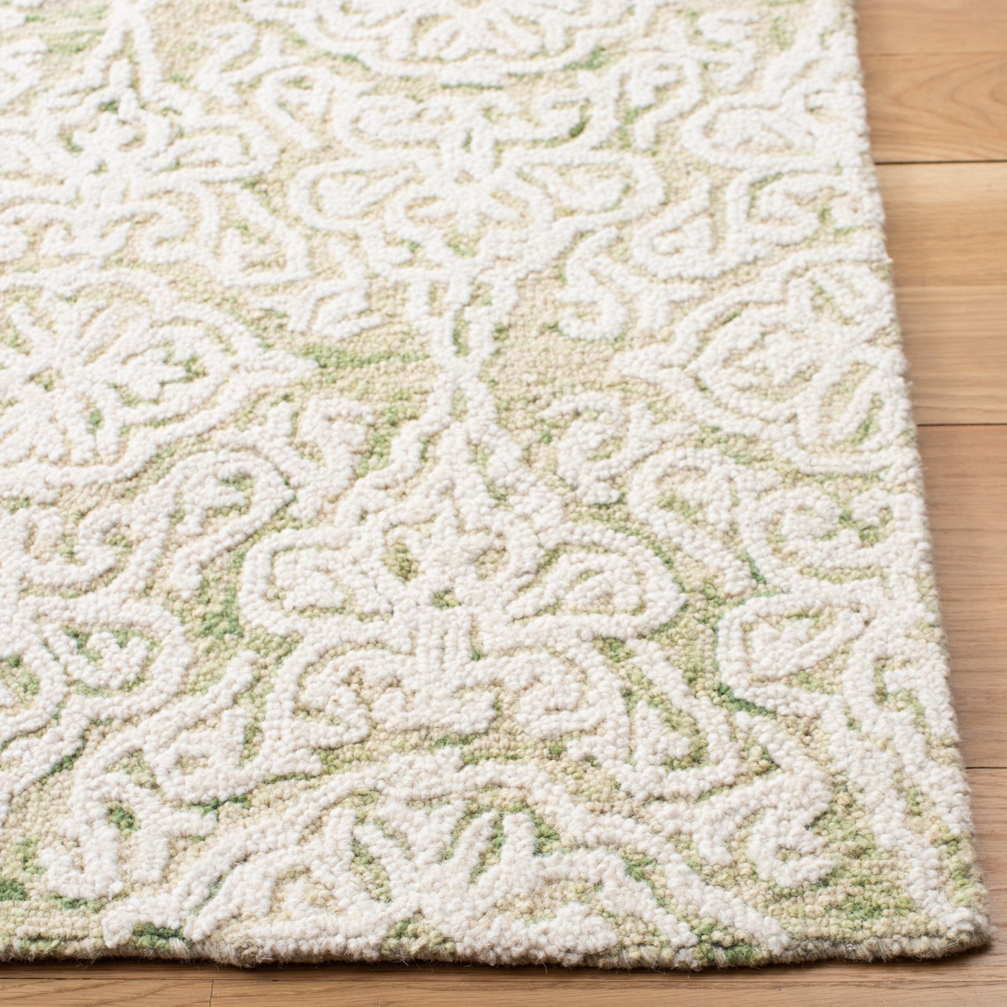 Tapis en laine moderne à motif floral SAFAVIEH fait main Blossom Cateluta
