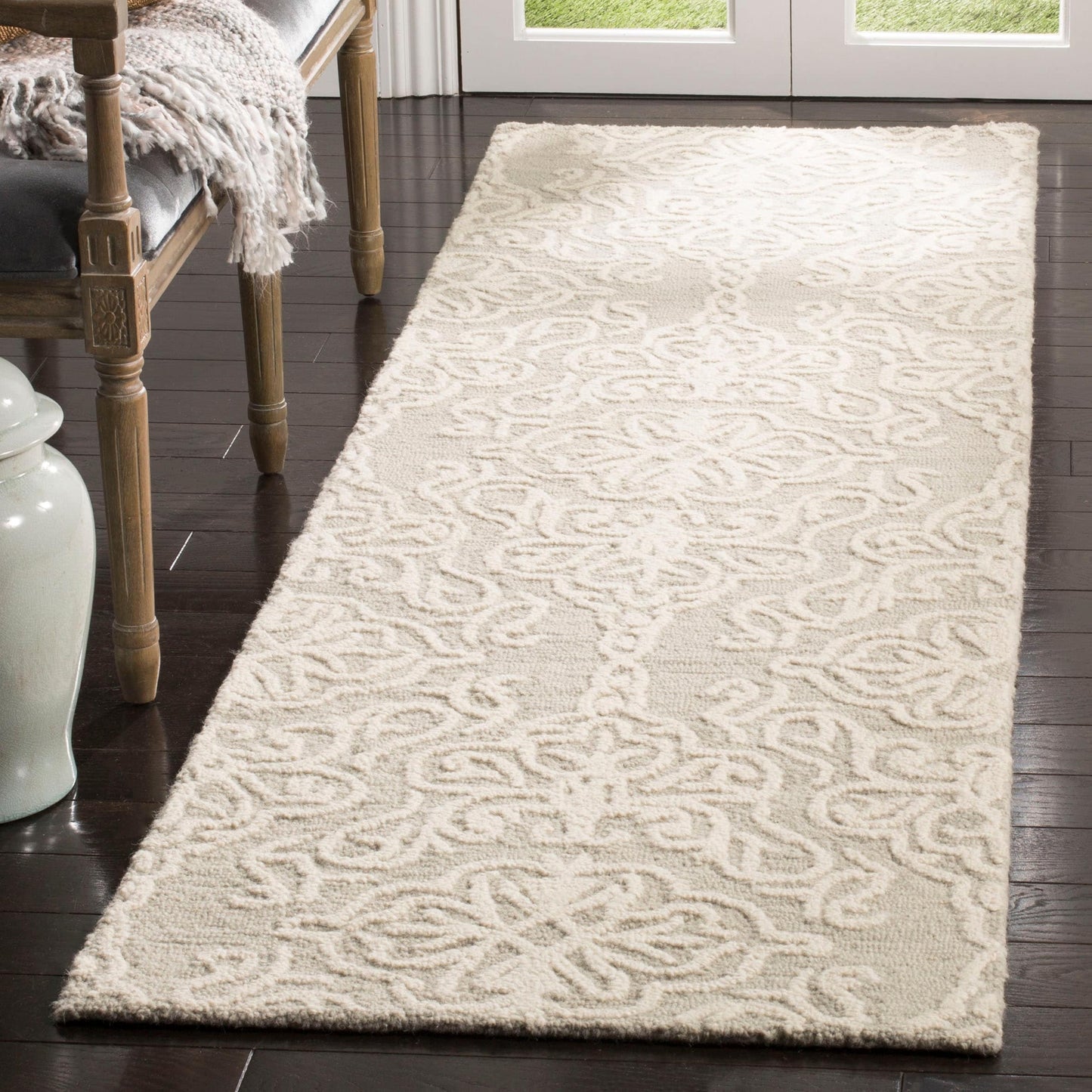 Tapis en laine moderne à motif floral SAFAVIEH fait main Blossom Cateluta