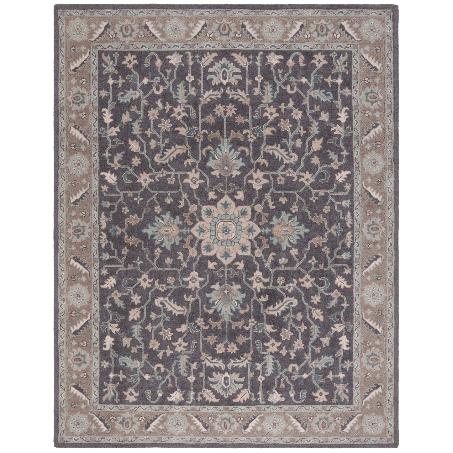 Tapis moderne en laine florale SAFAVIEH fait main Blossom Gulperi